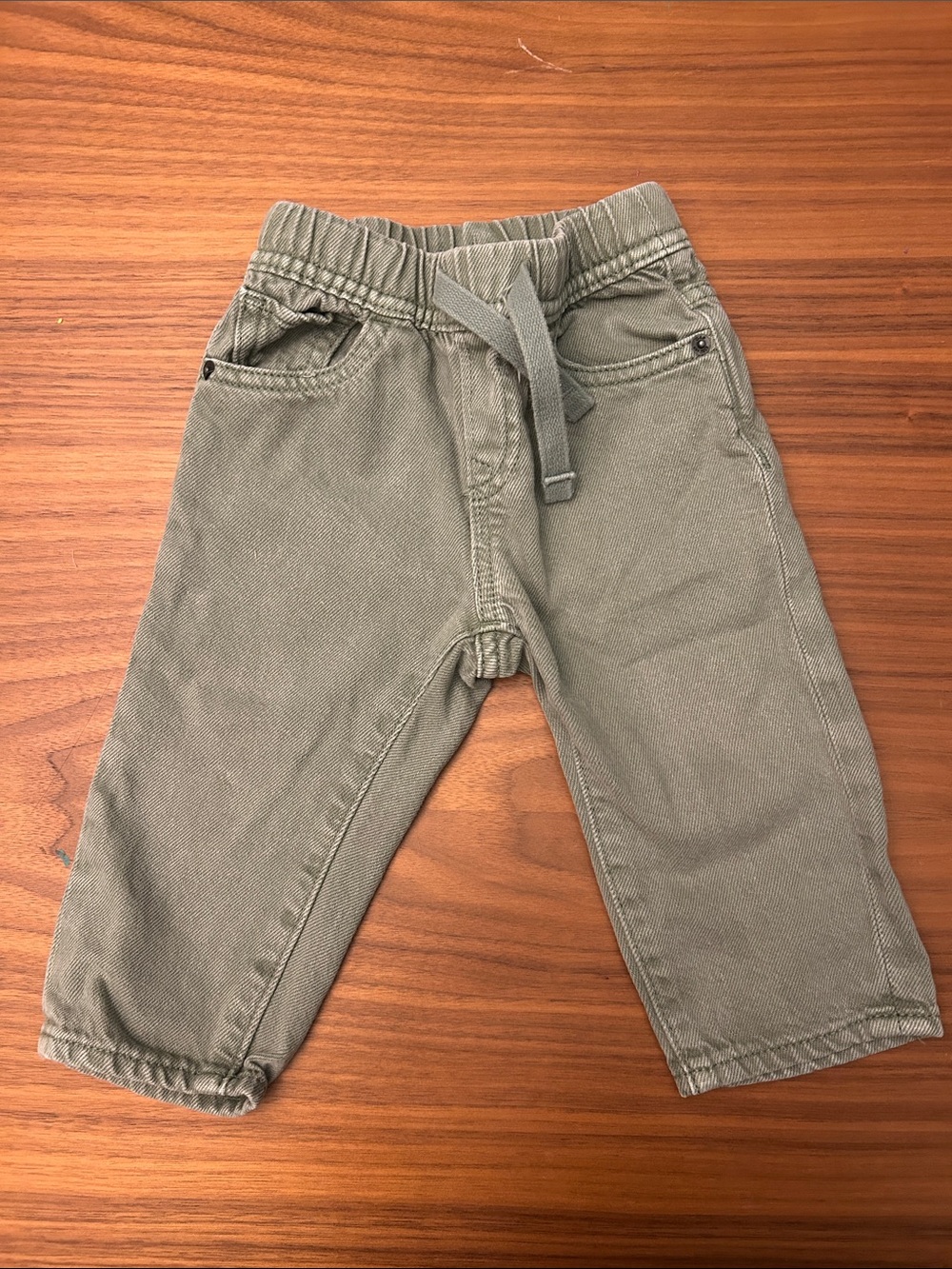 GAP Olive Green Drawstring Kids Pants